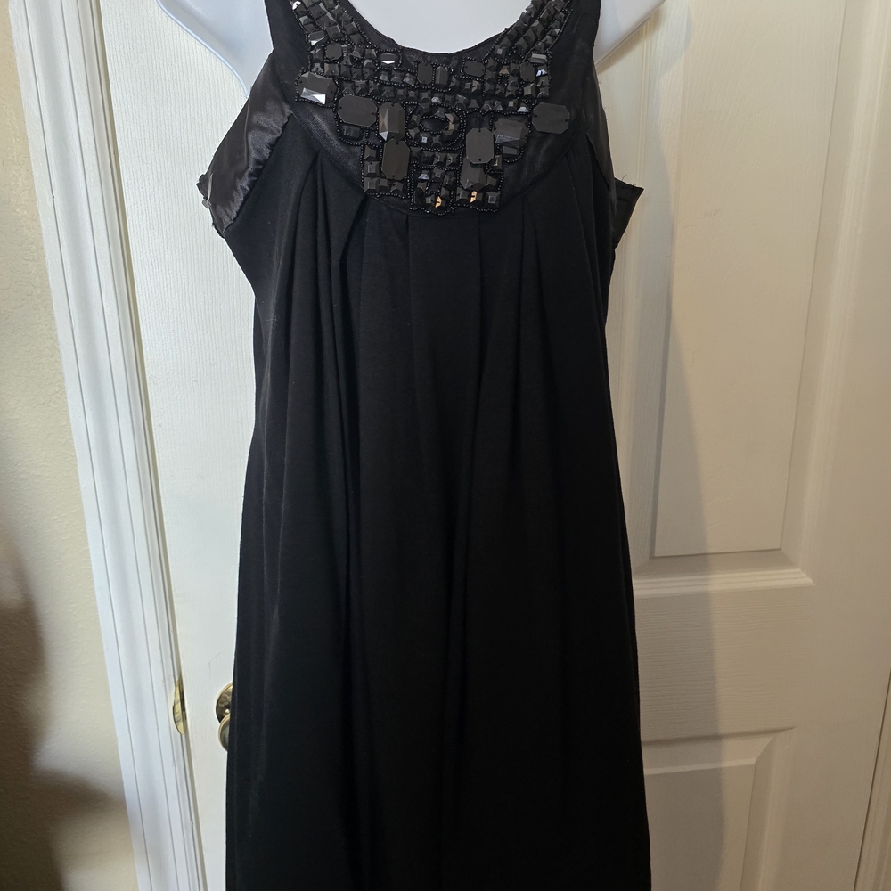 Charlotte Russe Black Embellished Prom Dress